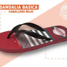 Sandalia Caballero Rojo