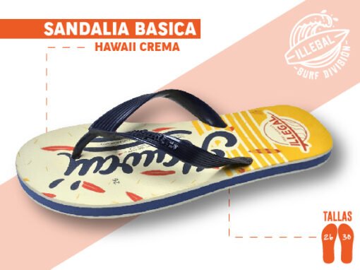 Sandalia Hawaii Crema
