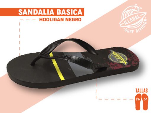 Sandalia Hooligan Negro