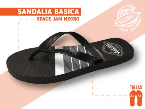 Sandalias Space Jam Negro