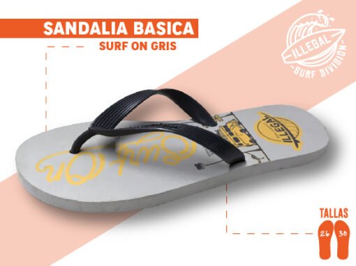 Sandalia Surf On Gris