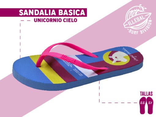 Sandalia Unicornio Cielo