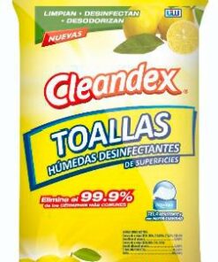 Bolsa Cleandex Limón 15 Toallas Antibacterial