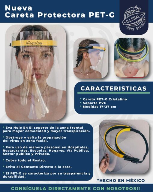 CARETA DE PROTECCION ANTIVIRAL TIPO SOLDADOR