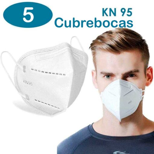 Paquete 5 Cubrebocas KN95