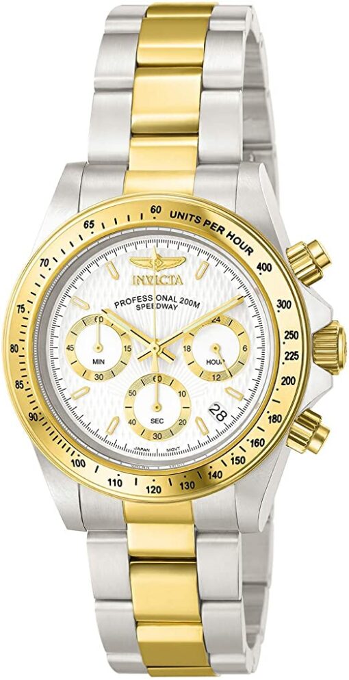 Invicta Speedway Plata/Oro/Blanco 9212