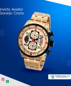 invicta aviator dorado crono
