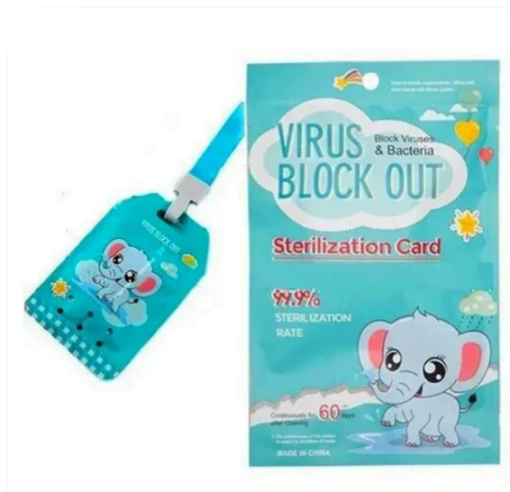 Tarjeta sanitizante infantil