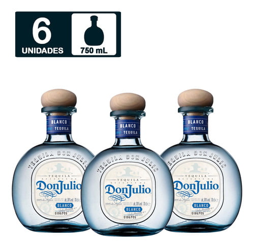 Tequila Don Julio Blanco Caja 6 Botellas Compras Todo