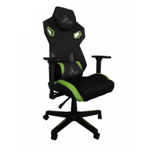 YEYIAN Silla Gamer YFC-ECFL-01-GR, Drakkar, Malla Textil, Hast150K Verde - Image 4