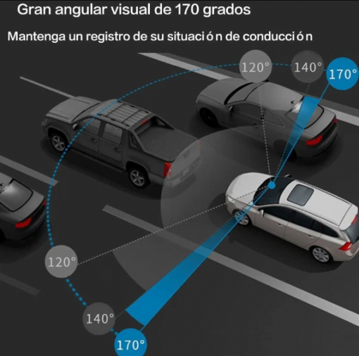 Espejo Retrovisor con GPS 2 Cámaras Graba Nocturna - Image 9