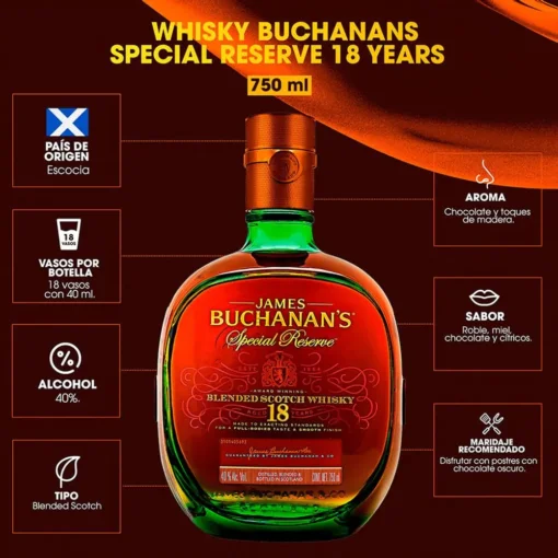 Whisky Buchanans 18 Años Reserva Especial - Image 6